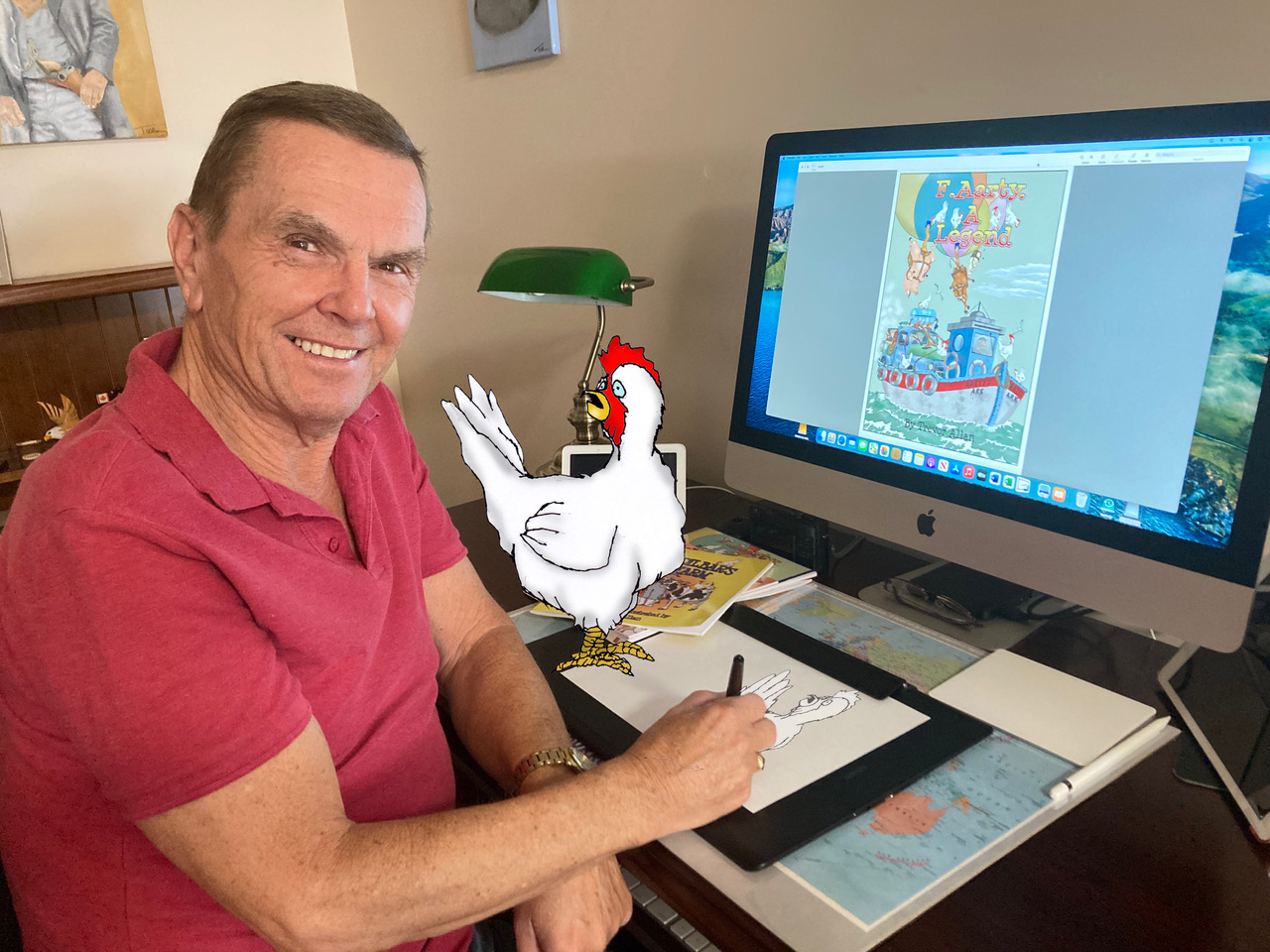 Trevor Allan, Cartoonist and Author.